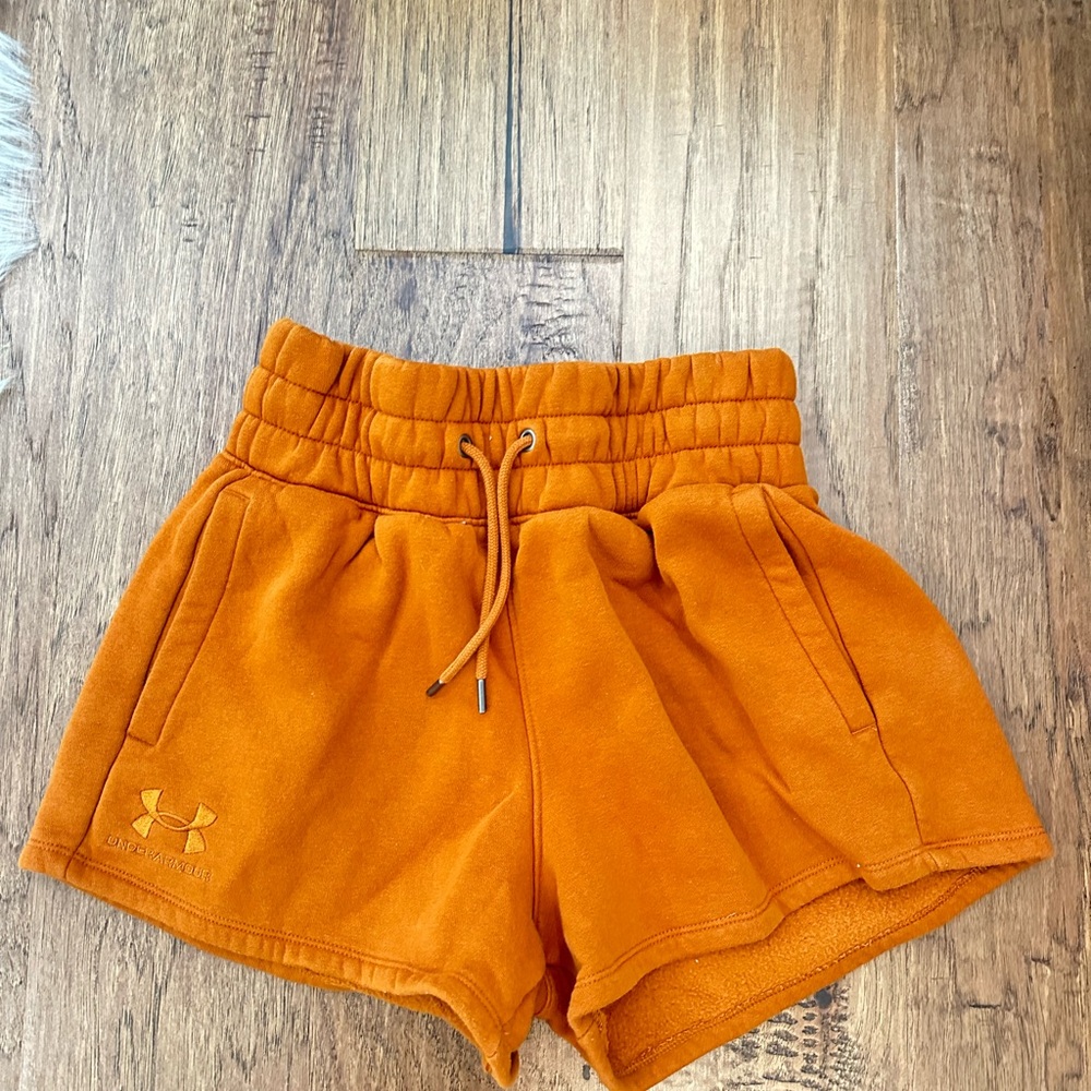 Under Armour Women's Vibrant Orange Athletic Shorts